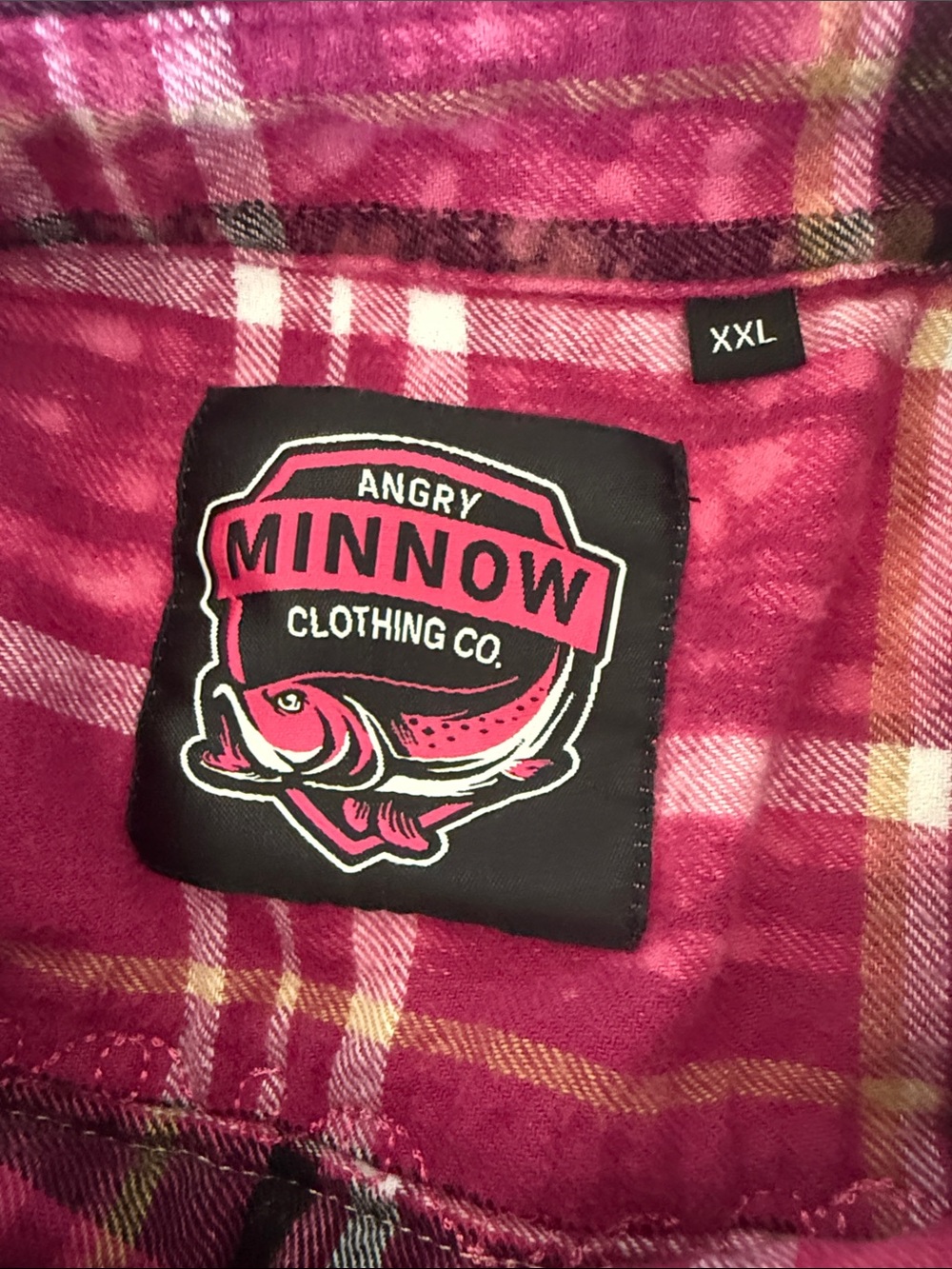 Angry Minnow Clothing CoPlaid flannel with Mermaid XXL - Picture 10 of 11